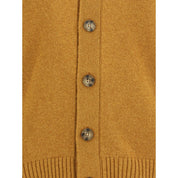 Brooksfield Yellow Fleece Wool Cardigan