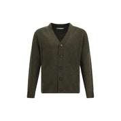 Brooksfield Green Fleece Wool Cardigan