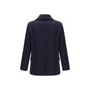 Burberry Blue Wool Coat