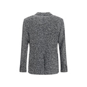 Dolce & Gabbana Gray Fleece Wool Coat