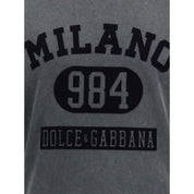 Dolce & Gabbana Gray Cotton T-Shirt