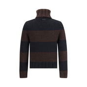 Dolce & Gabbana Brown Wool Turtleneck