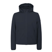 Yes Zee Blue Nylon Jackets & Coat