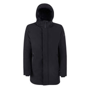 Yes Zee Black Nylon Jackets & Coat
