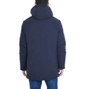 Yes Zee Blue Nylon Jackets & Coat