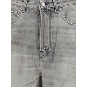 Haikure Gray Cotton Straight-Leg Jeans