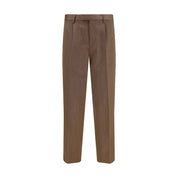 ZEGNA Brown Wool Dress Pants