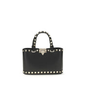Valentino Garavani Black Leather Shoulder Bag
