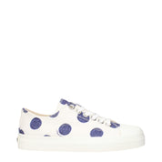 Moschino White Fabric Low Top Sneakers