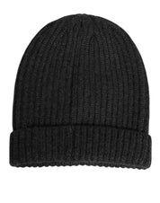 Dolce & Gabbana Black Cashmere Knitted Beanie Men Capello Hat