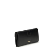 Versace Black Calf Leather Bos Taurus Wallet