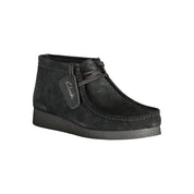 Clarks Black Leather Men Sneaker