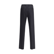 Lardini Black Viscose Casual Pants