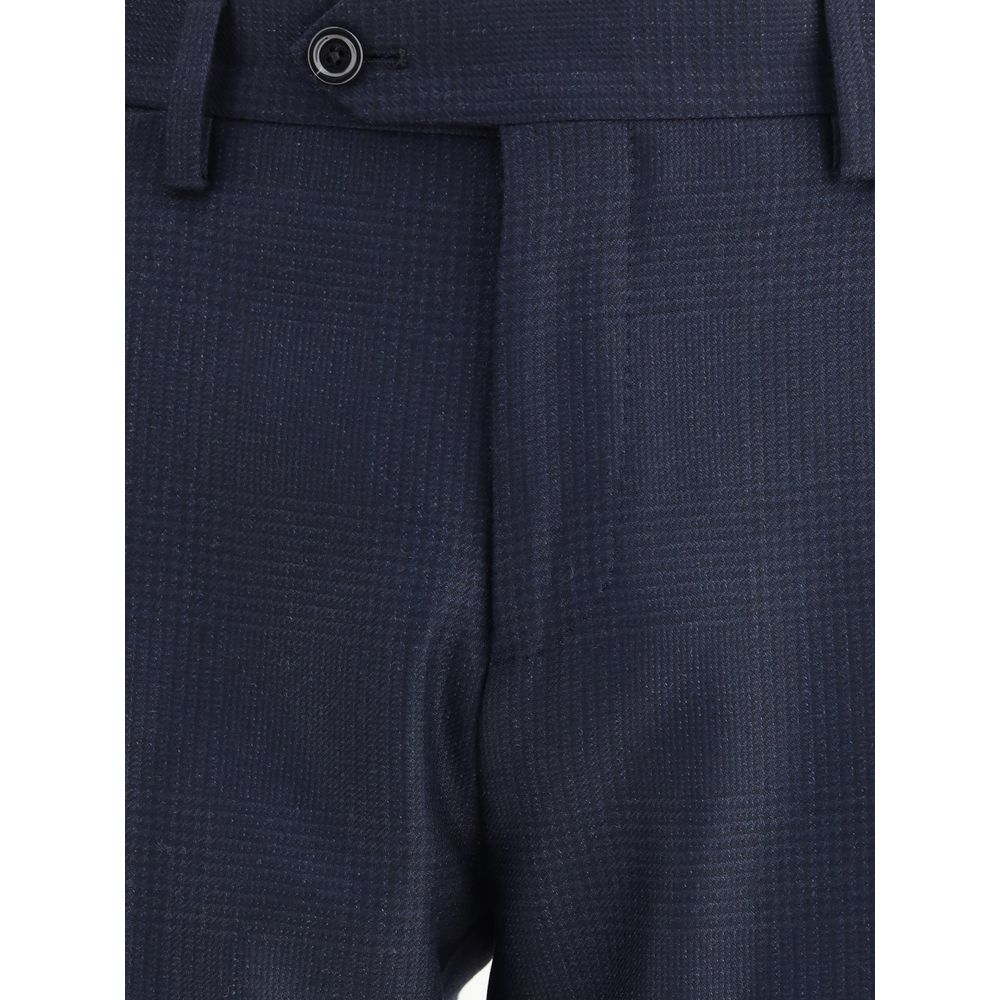 Lardini Blue Wool Two-Piece Suit