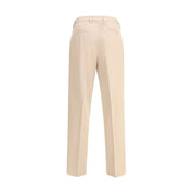 ZEGNA Beige Cotton Dress Pants