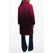 Desigual Pink Wool Women Coat