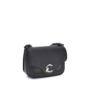 Coccinelle Black Calf Leather Bos Taurus Shoulder Bag
