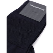 ZEGNA Navy Blue Wool Socks