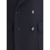 Lardini Blue Wool Coat