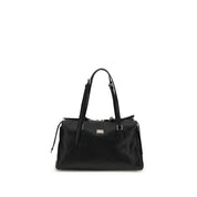 Dolce & Gabbana Black Calf Leather Bos Taurus Shoulder Bag