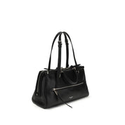 Dolce & Gabbana Black Calf Leather Bos Taurus Shoulder Bag
