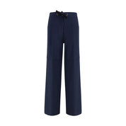 Forte_Forte Blue Cotton Casual Pants