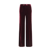 Forte_Forte Bordeaux Viscose Flared Pants
