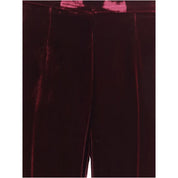 Forte_Forte Bordeaux Viscose Flared Pants