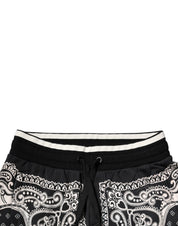Dolce & Gabbana Black Cotton Bandana Jogger Sweatpants Pants