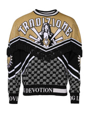 Dolce & Gabbana Multicolor Tradizione E Devotion Sweatshirt Sweater