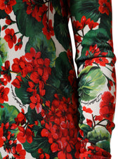 Dolce & Gabbana Multicolor Floral Short Portofino Dress
