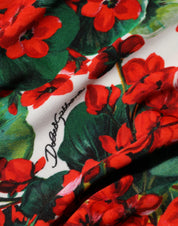 Dolce & Gabbana Multicolor Floral Short Portofino Dress