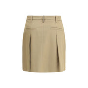 Brunello Cucinelli Beige Cotton Mini Skirt