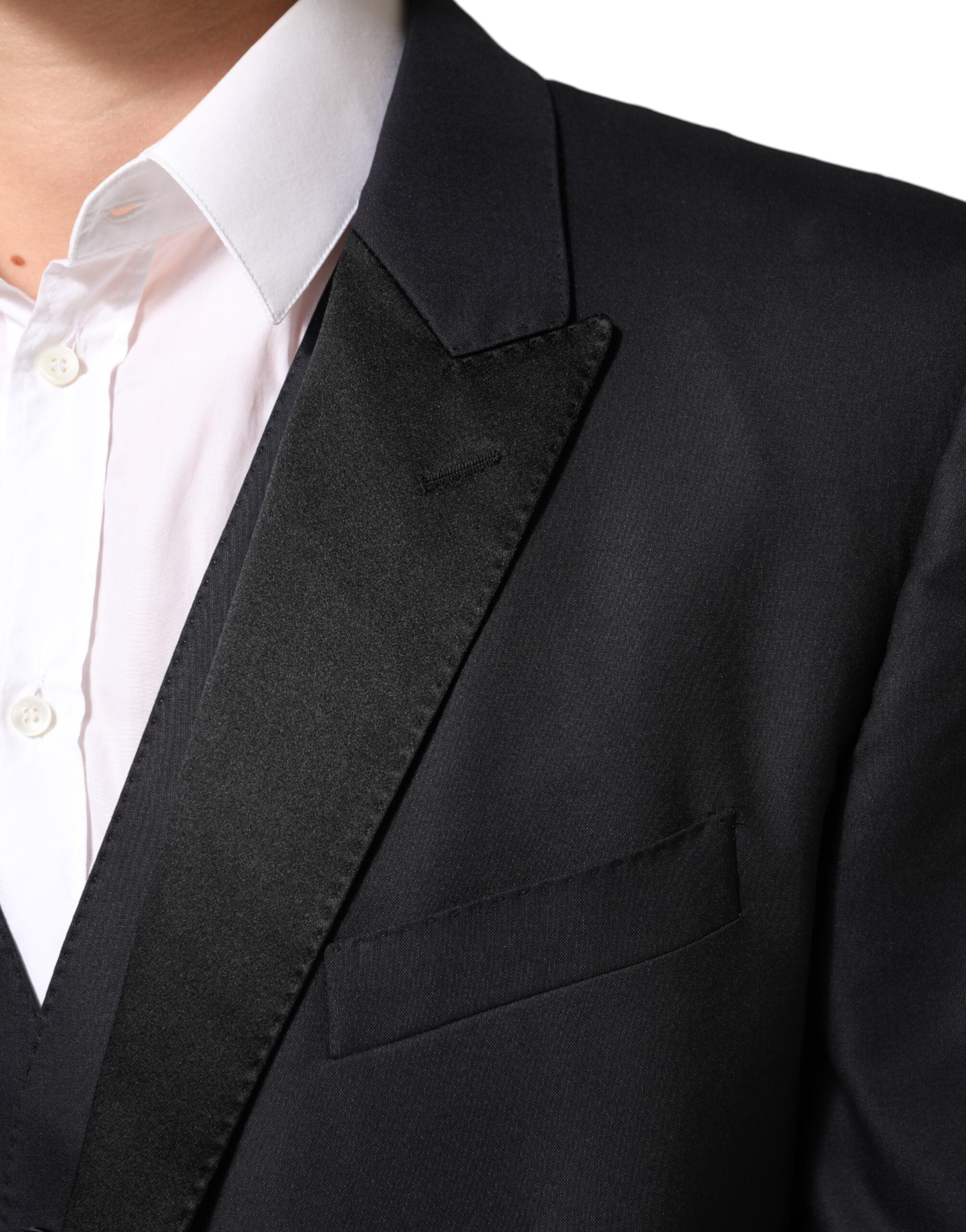 Dolce & Gabbana Black MARTINI 2 Buttons Suit 3 Piece Suit