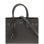 Saint Laurent Gray Calf Leather Bos Taurus Shoulder Bag