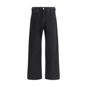 Our Legacy Black Cotton Straight-Leg Jeans