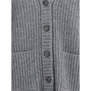 Gucci Gray Wool Cardigan