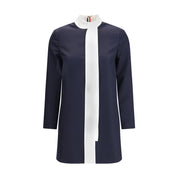 Thom Browne Blue Fleece Wool Casual Dress