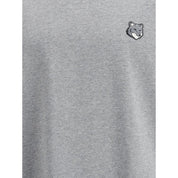 Maison Kitsuné Gray Cotton T-Shirt