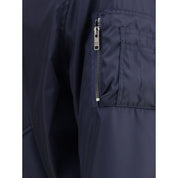 Prada Blue Recycled Polyamide Bomber