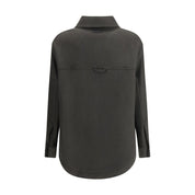 Ami Paris Gray Wool Clothing