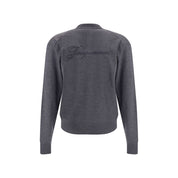 Jacquemus Gray Merino Wool Cardigan