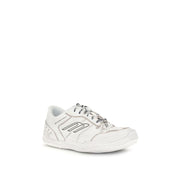 Balenciaga White Calf Leather Bos Taurus Athletic Sneakers