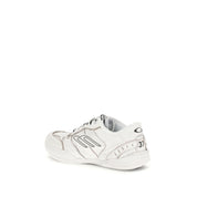Balenciaga White Calf Leather Bos Taurus Athletic Sneakers