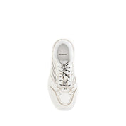 Balenciaga White Calf Leather Bos Taurus Athletic Sneakers