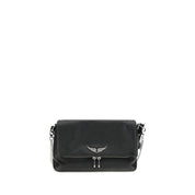 Zadig & Voltaire Black Calf Leather Bos Taurus Shoulder Bag