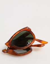 Dolce & Gabbana DG6089 Havana Full Rim Round Lenses Foldable Sunglasses