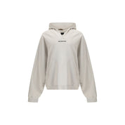 Balenciaga White Cotton Sweatshirt