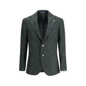 Gi Capri Green Fleece Wool Blazer