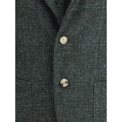 Gi Capri Green Fleece Wool Blazer